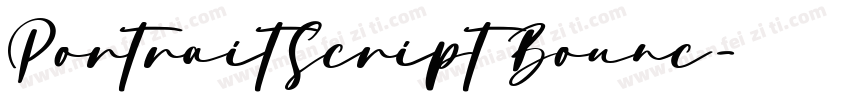 PortraitScript Bounc字体转换